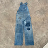 1940’s Pay Day Patchwork Denim Overalls 32” x 30”