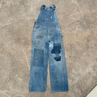 1940’s Pay Day Patchwork Denim Overalls 32” x 30”