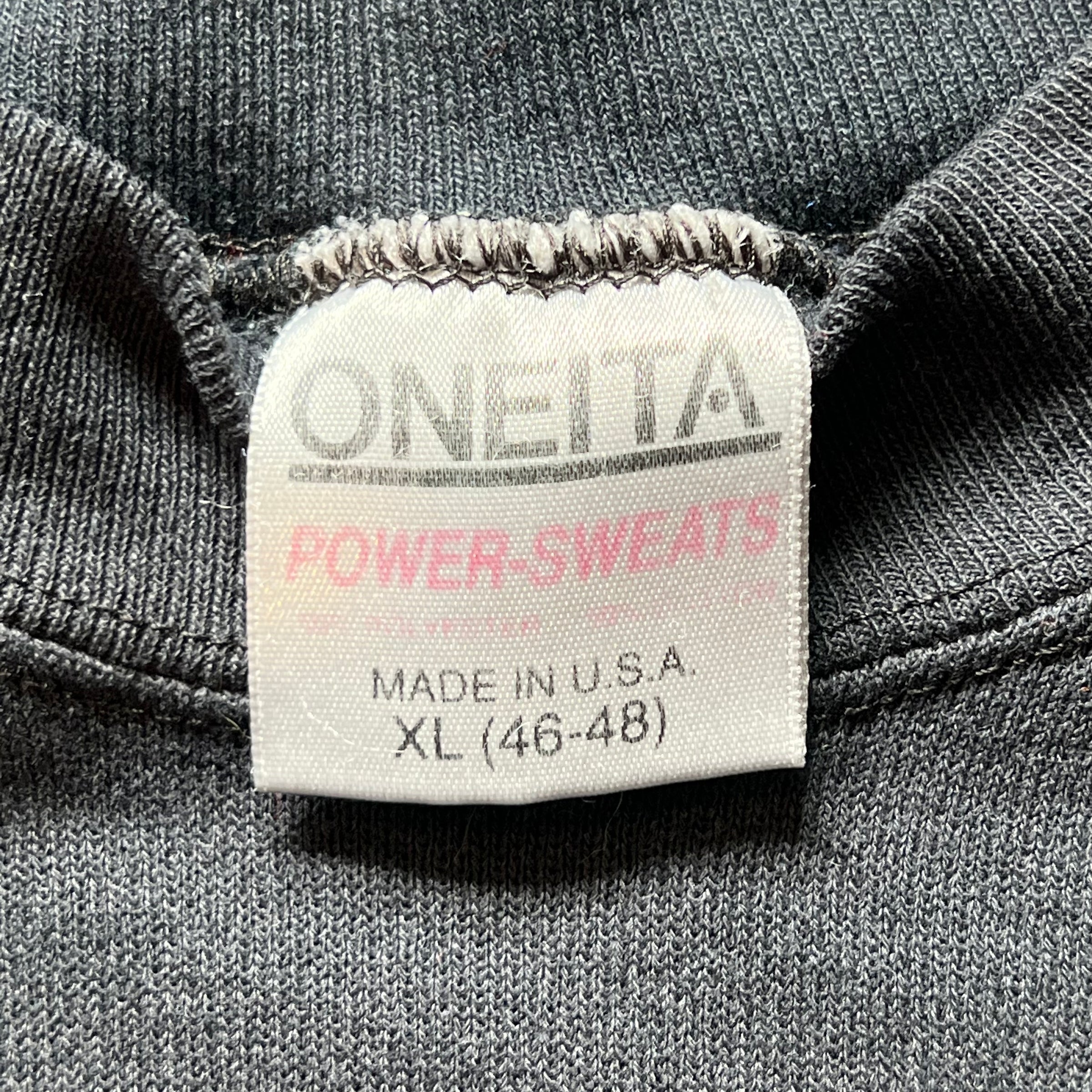 1990's Blank Oneita Black Crewneck Sweatshirt Large