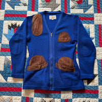 1960’s Gun Club Sportswear Blue Hunting Cardigan XS/S