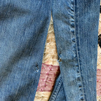 1960's Saddle Pal Repaired Half Selvedge Denim Jeans 30" x 28"