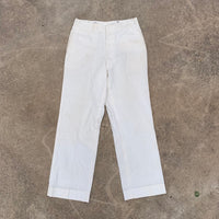 1940’s Jacob Reed White Uniform Pants 32” x 32”