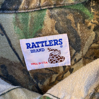 1980’s Rattlers Real-tree Camo Chamois Flannel Shirt XL