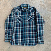 Iron Heart Plaid Western Shirt Small