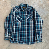 Iron Heart Plaid Western Shirt Small