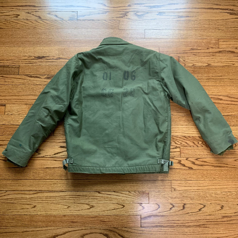 1970’s Vietnam War Stenciled A-2 Deck Jacket Large