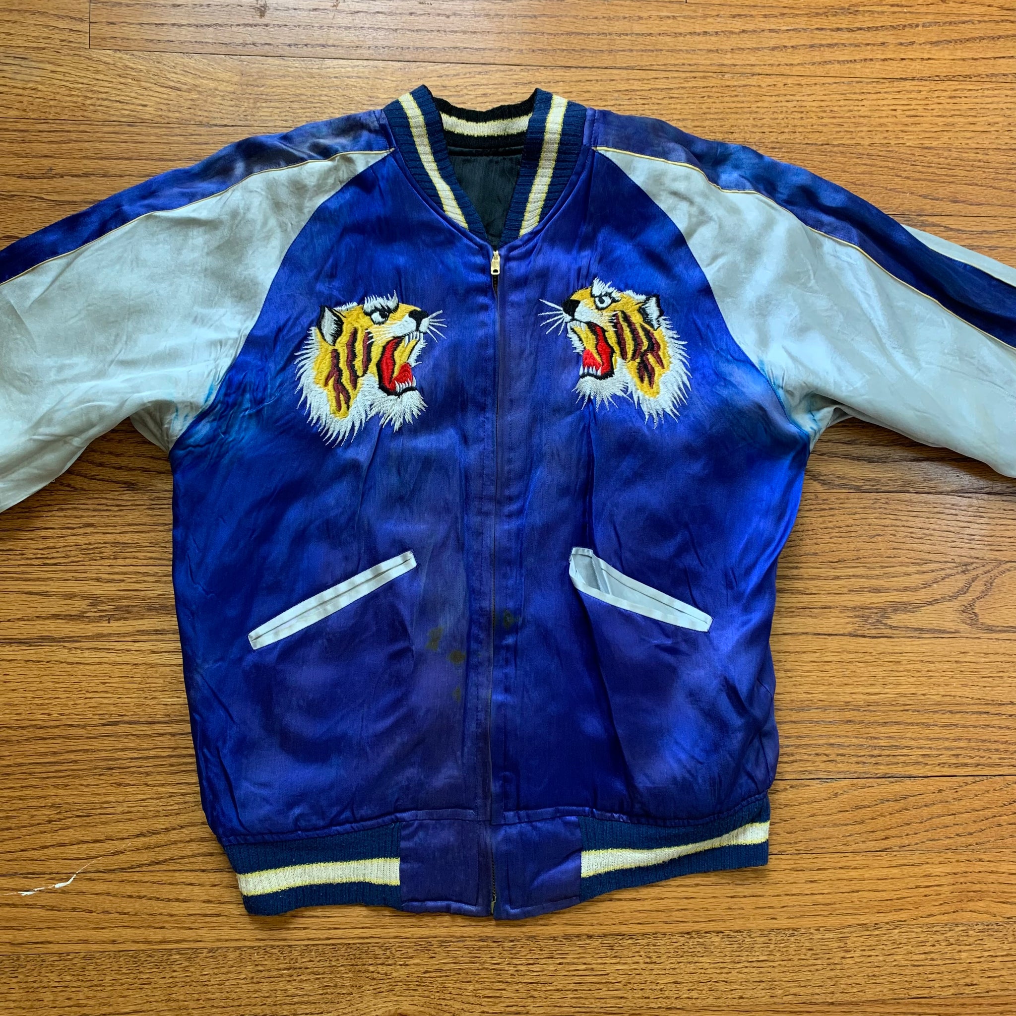 1950's Korean War Era Silk Souvenir Jacket S/M