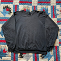 1990's Blank Oneita Black Crewneck Sweatshirt Large