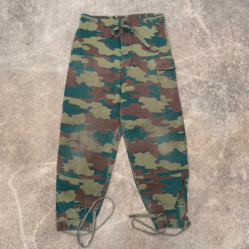 1950’s Belgian Jigsaw Camo Combat Trousers 33” - 36” x 30.5”