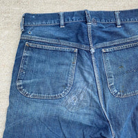 1950's Strong Reliable Denim Carpenter Jeans 32" x 30"