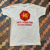 1970's/1980's 108th Division US Army Reserve T-Shirt Medium