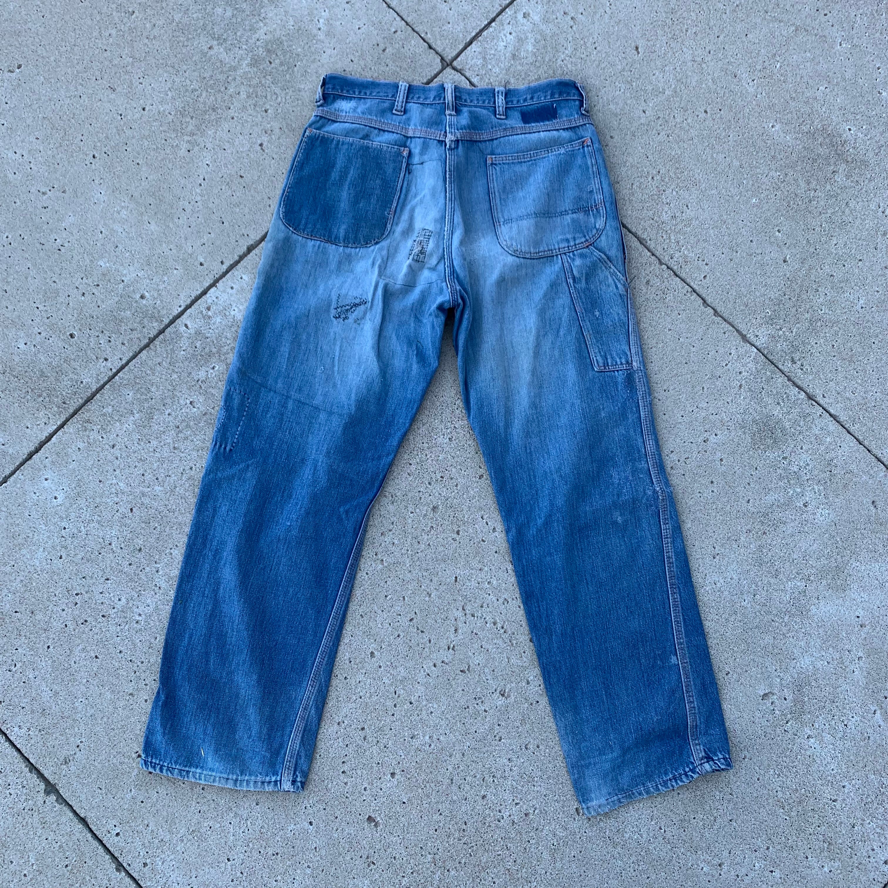 1960's Power House Carpenter Jeans 33” x 28” – Little Chum Vintage