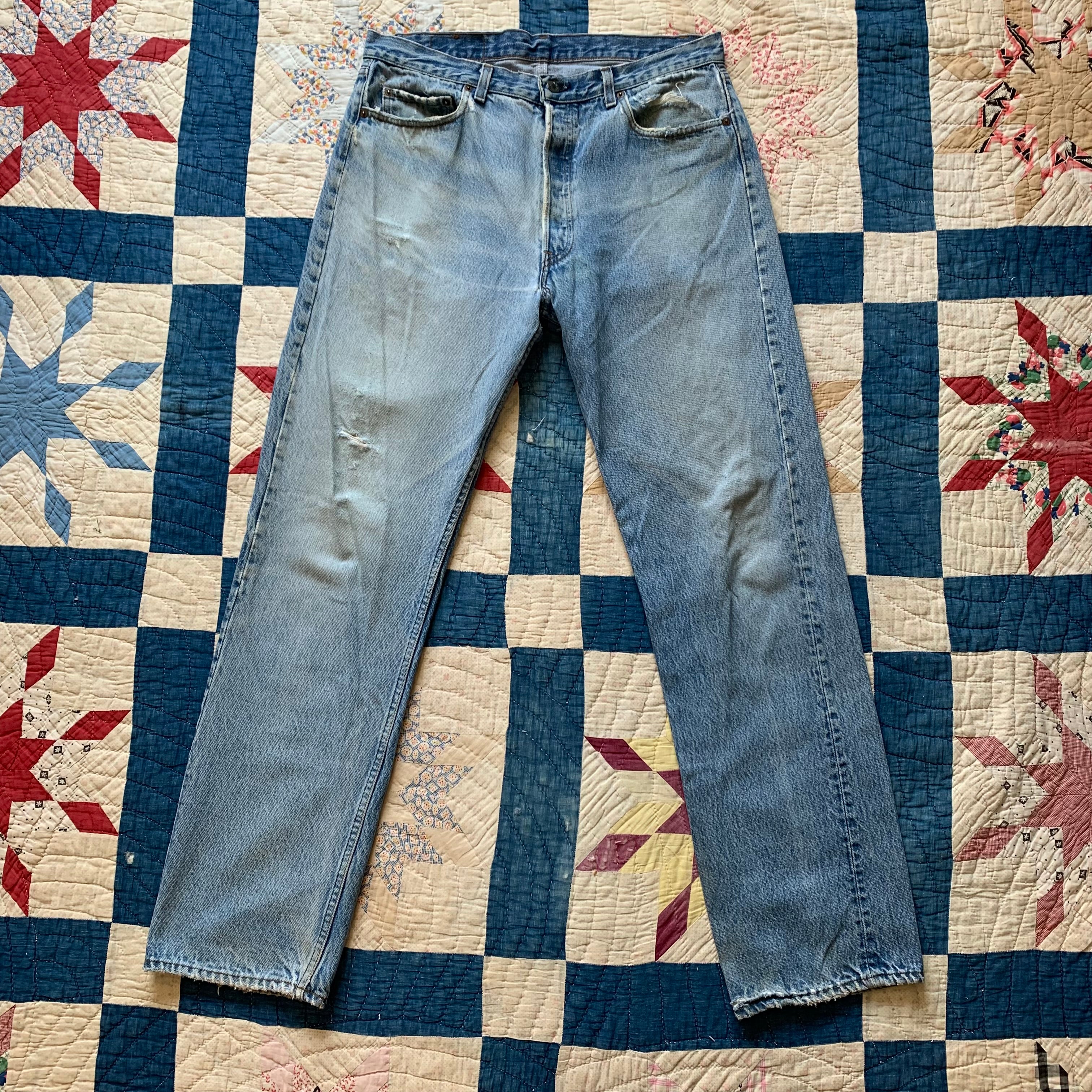 1980's Levi's 501 Light Wash Denim Jeans 34