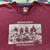 1990's/Y2K Burgundy Homeland Security T-Shirt XL