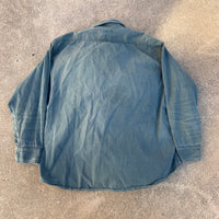 1940’s Powr House Repaired Work Shirt XL