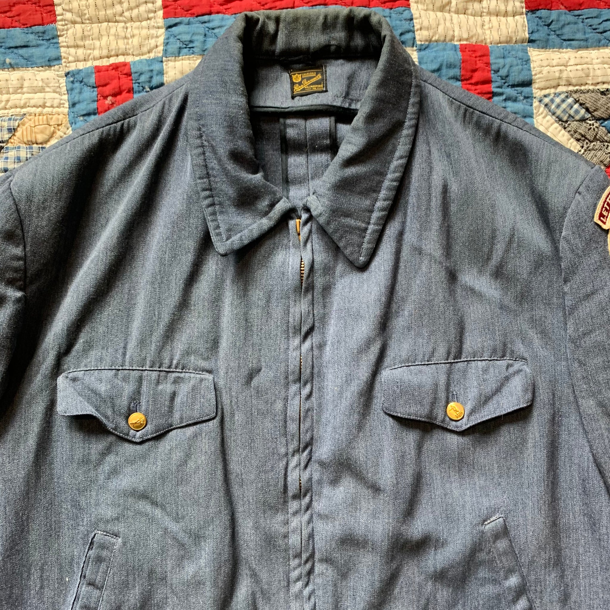 1950's Post Office Letter Carrier Whipcord Work Jacket XL