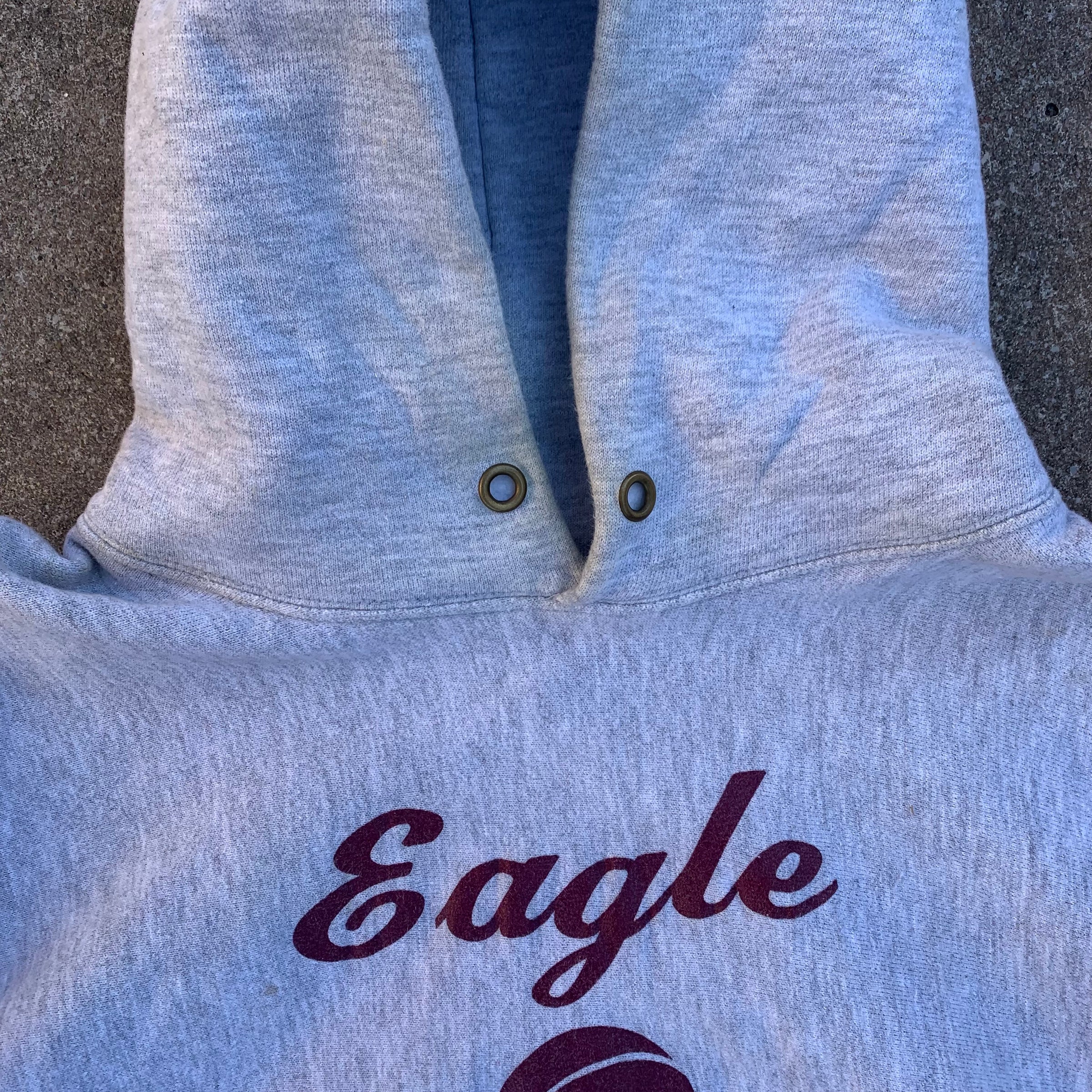 1980’s Eagles Basketball Champion Reverse Weave Hooded Sweatshirt Large