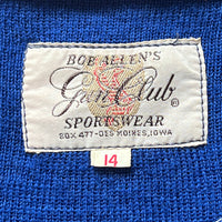 1960’s Gun Club Sportswear Blue Hunting Cardigan XS/S