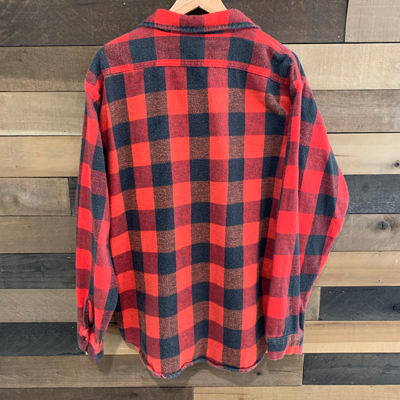 1980's Five Brothers Buffalo Check Tallman Cotton Flannel XL