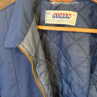 1980’s Quilted Repaired Navy Work Jacket XL