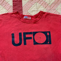 1990's Faded Red UFO Rave T-Shirt Large