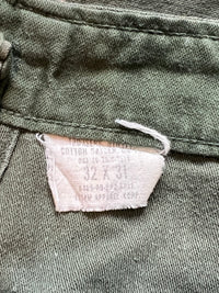 1970's Vietnam War OG-107 Fatigue Pants 30" x 26.5-29.5" (Hemmed)