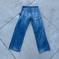 1940’s Repaired Donut Button Carpenter Jeans 32” x 30.5”