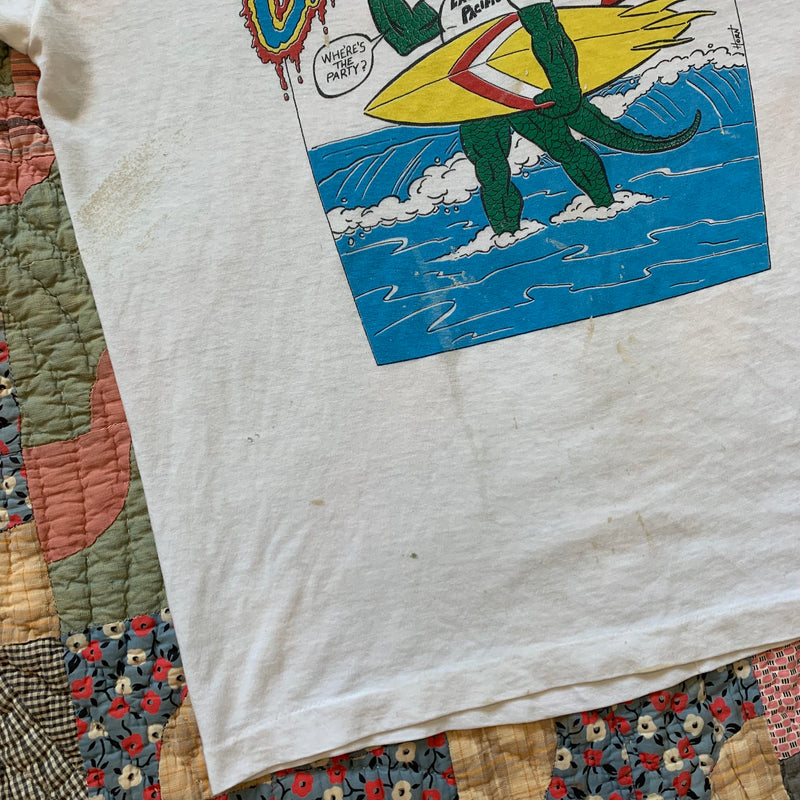 1980's Creature from the Lost Surf Movie Parody T-Shirt Large