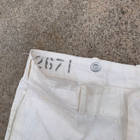 1940’s Jacob Reed White Uniform Pants 32” x 32”