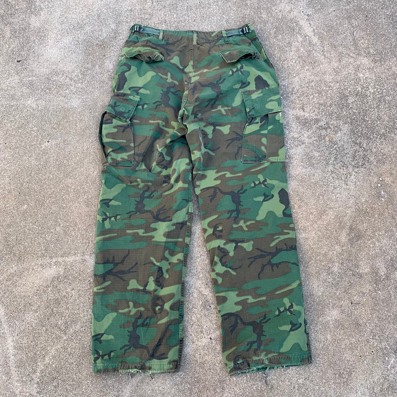 1960’s Vietnam War ERDL Camo Jungle Pants Medium Long