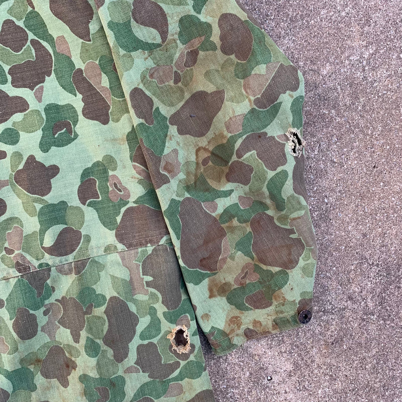 1940’s WWII Reversible Frogskin Camo P-44 Jacket Large