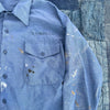 1980’s Thin Painted USN Issued Chambray Work Shirt M/L