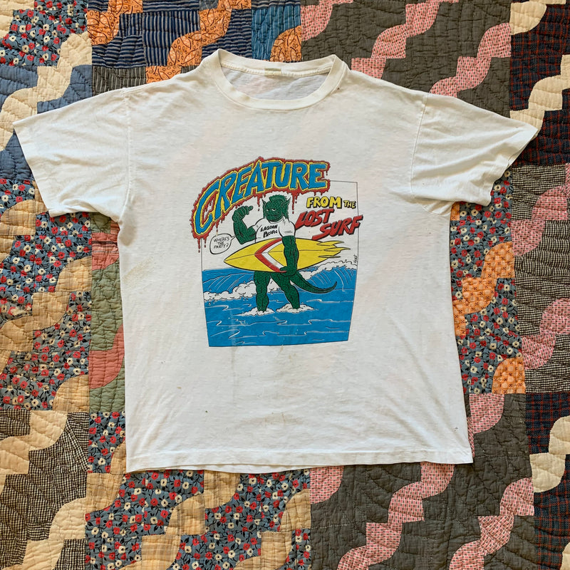 1980's Creature from the Lost Surf Movie Parody T-Shirt Large