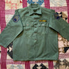 1950's US Army Patched HBT 13-Star Fatigue Shirt Large