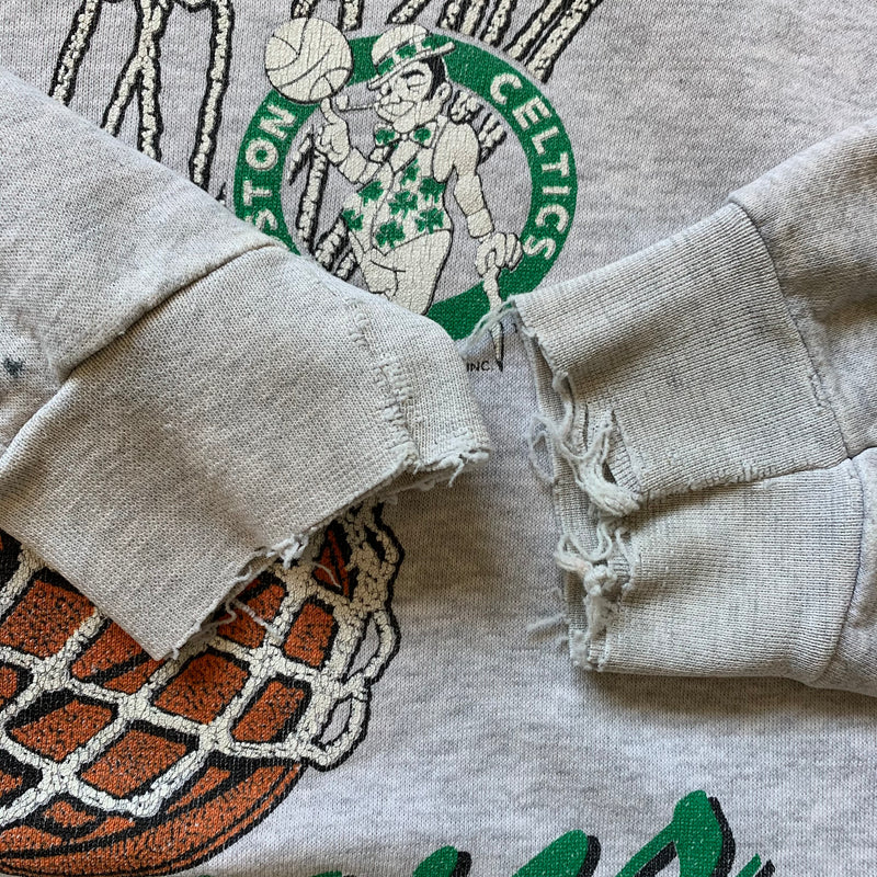 1990's Boston Celtics Heather Gray Crewneck Sweatshirt XL/XXL