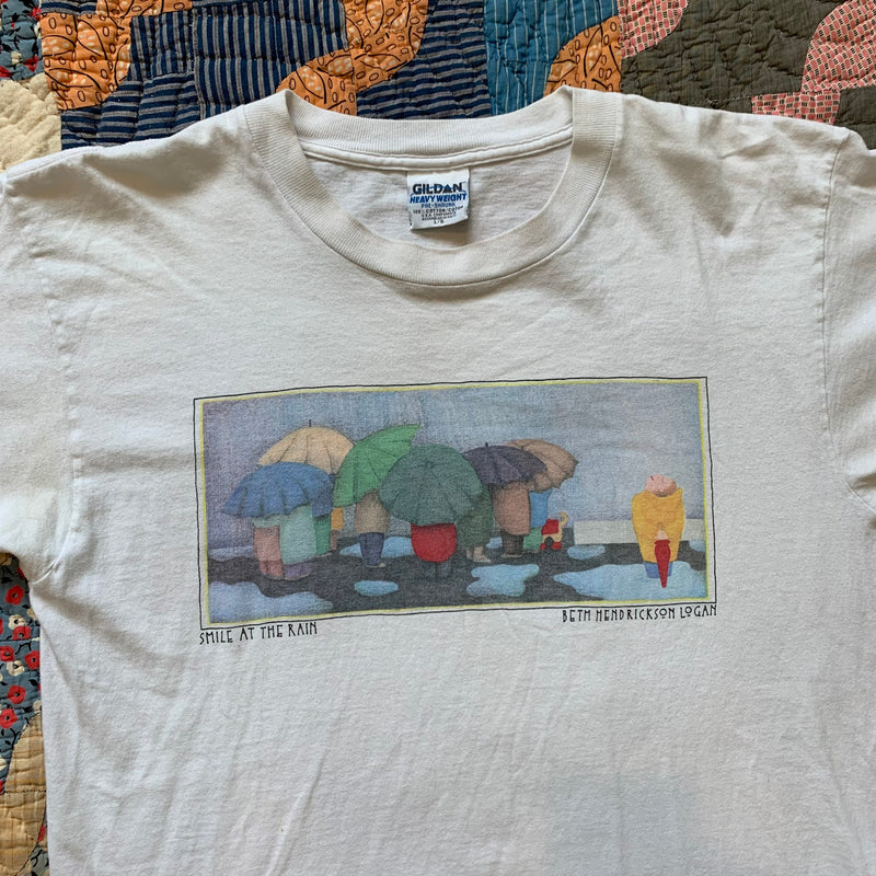 1990's Smile at the Rain Art T-Shirt L/XL