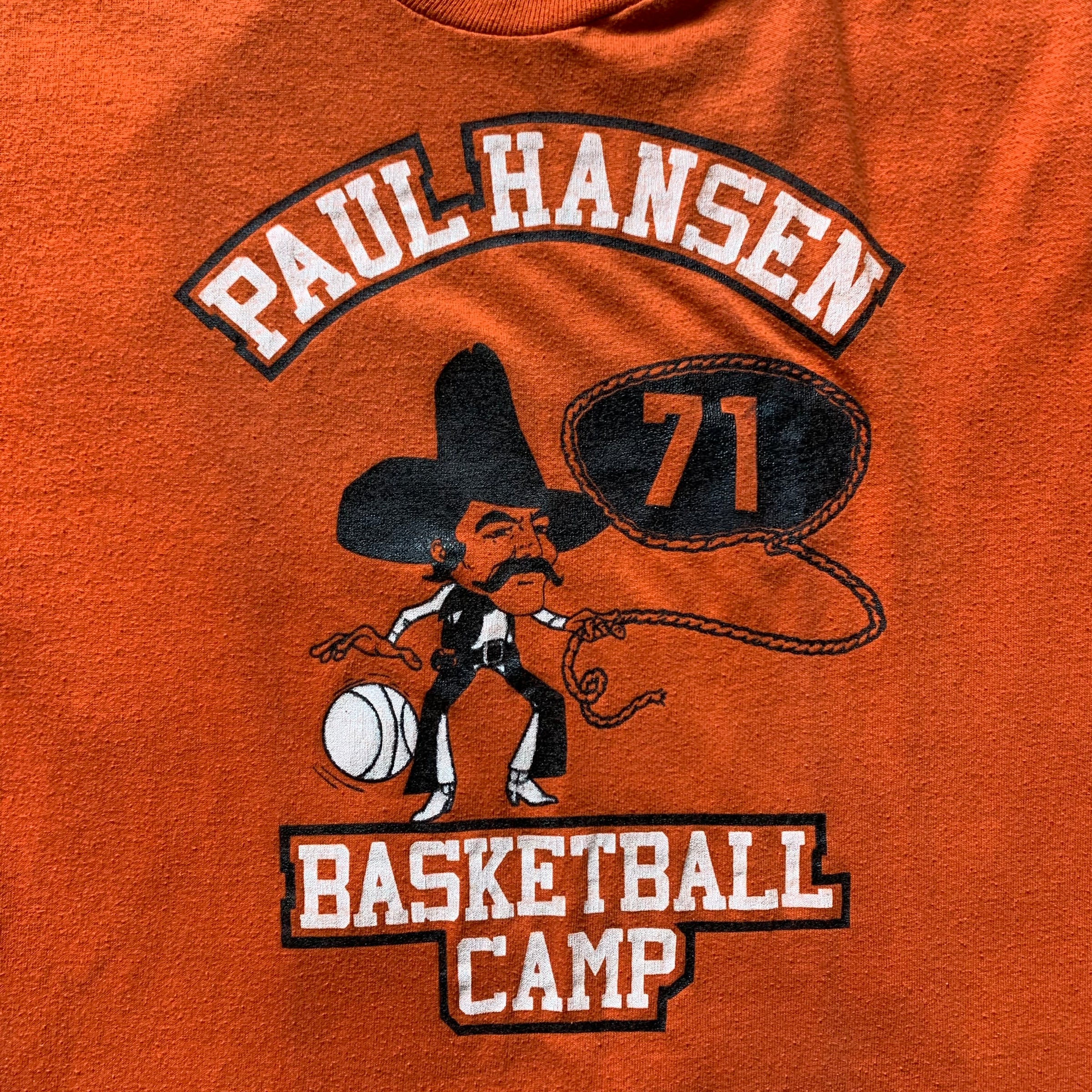 1970’s Paul Hansen Basketball Camp T-Shirt Small