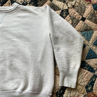 1950's Grey/White Single V Crewneck Sweatshirt