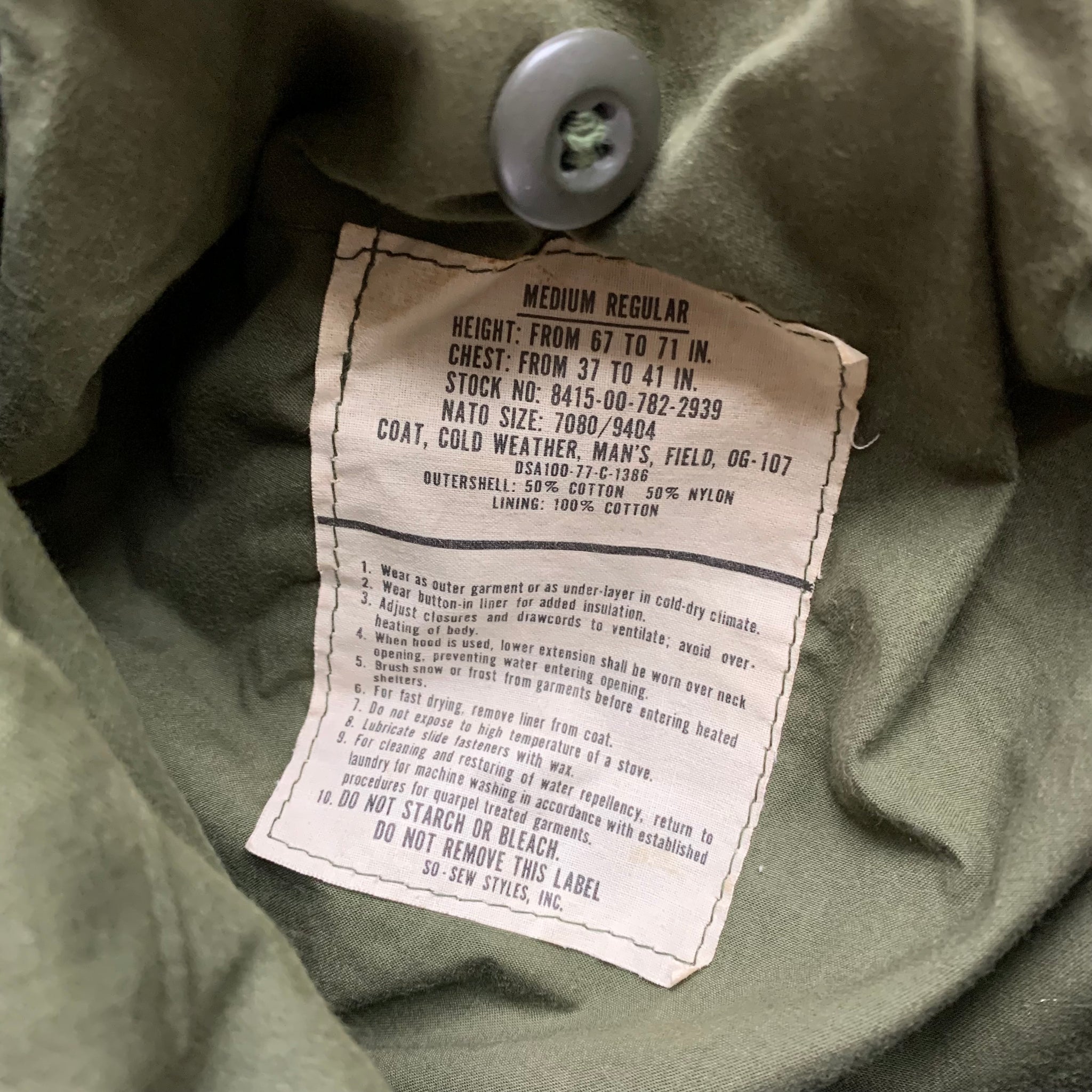 1970’s M-65 Field Jacket Medium Regular