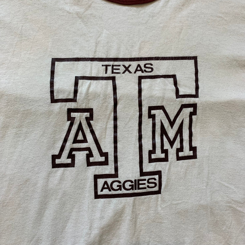 1970's Texas A&M Ringer T-Shirt Medium