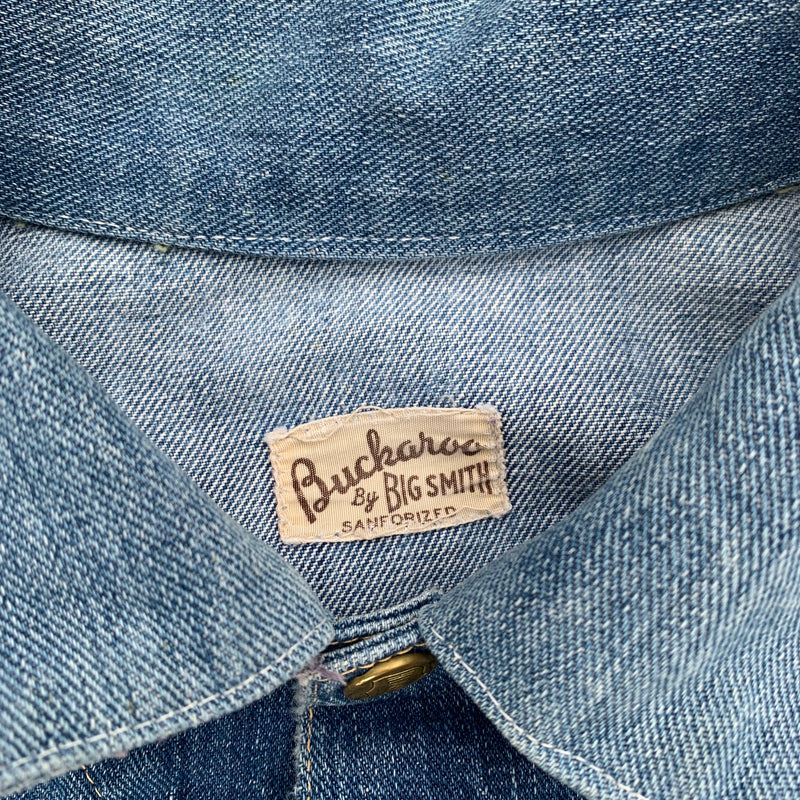 1950's Buckaroo Big Smith Type 2 Style Denim Jacket 23” Chest 1950's Buckaroo Big Smith Type 2 Style Denim Jacket 23” Chest