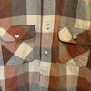 1970’s Big Yank Brown Plaid Heavyweight Cotton Flannel Large