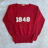 1940's Burgundy Letterman Grad Sweater Size 44