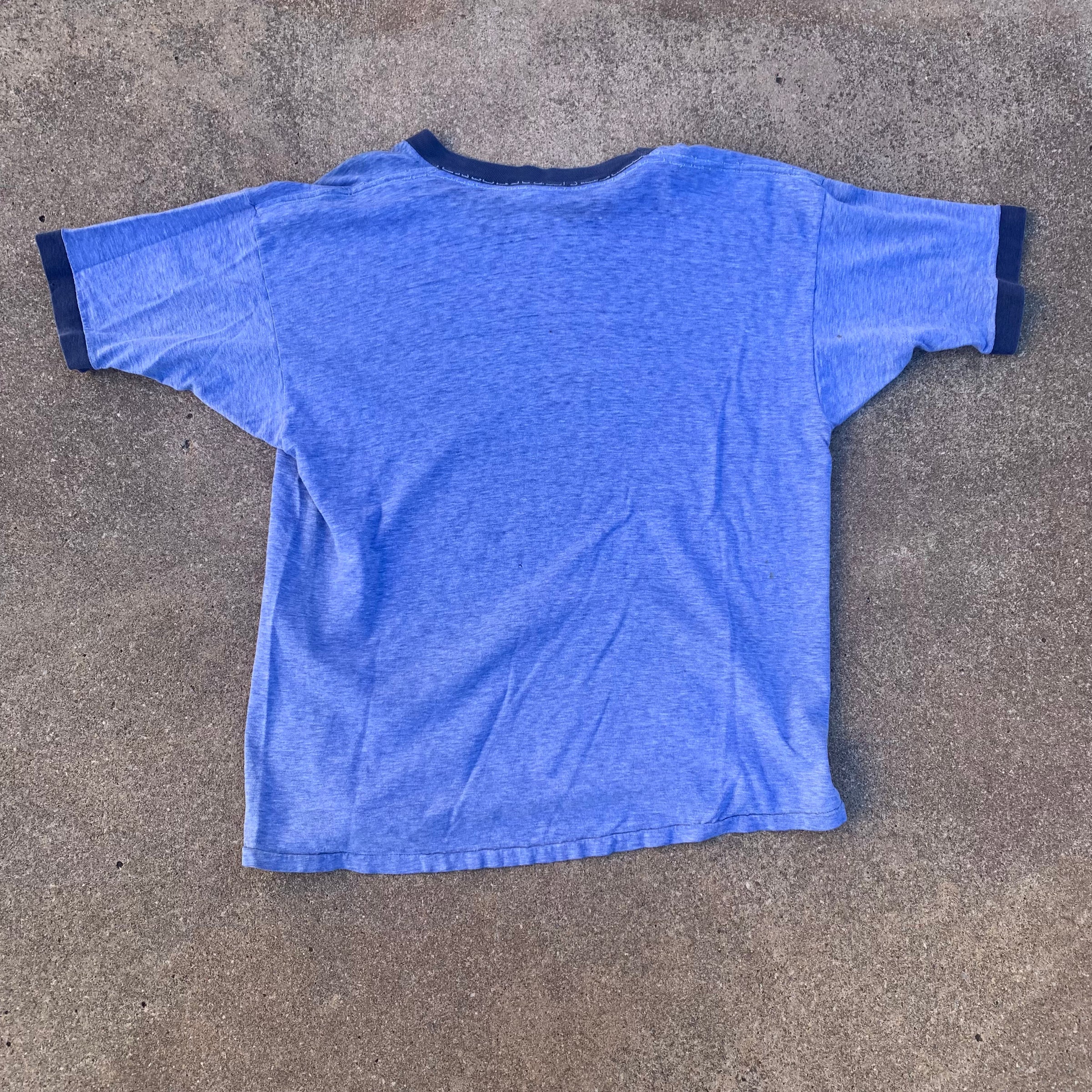 1970’s Pioneer Bowl NCAA Football Blue Ringer T-Shirt Medium