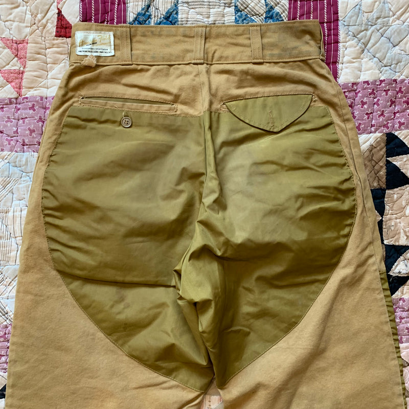 1970's American Field Duck Hunting Canvas Pants with Nylon 28" x 28"