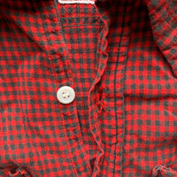 1940’s Hercules Sanforized Buffalo Check Cotton Blend Flannel Large