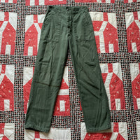 1970’s US Military OG-107 Fatigue Pants 28” x 30”