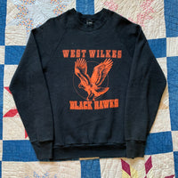 1980's West Wilkes Black Hawks Sweatshirt XS