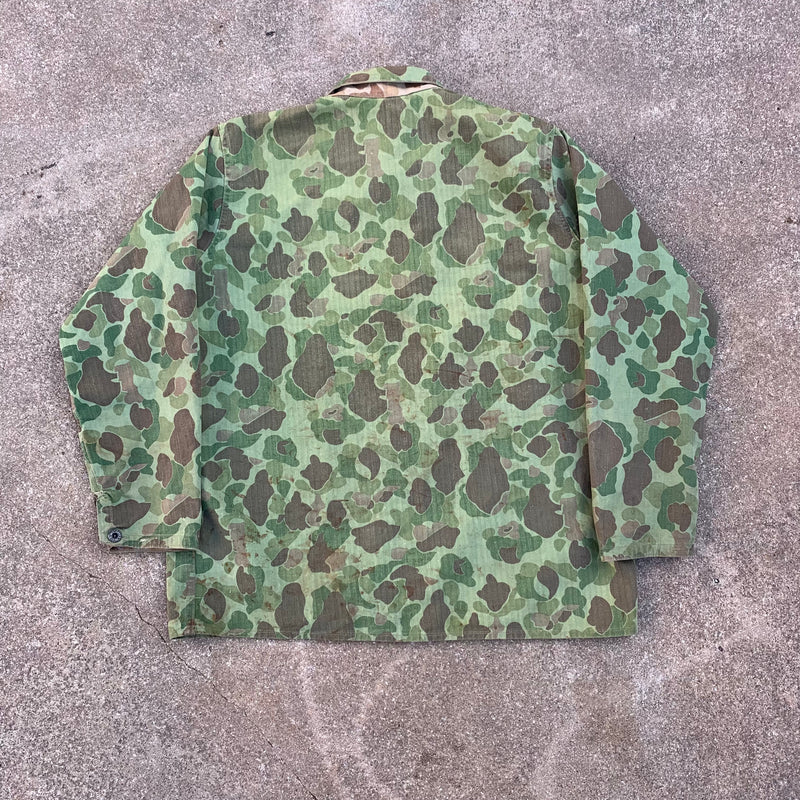 1940’s WWII Reversible Frogskin Camo P-44 Jacket Large