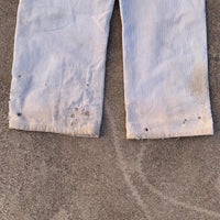 1940’s Thrashed White Corduroy Pants 32” x 27.5”